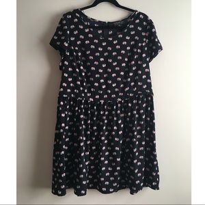 Forever 21 Elephant Print Fit & Flare Dress